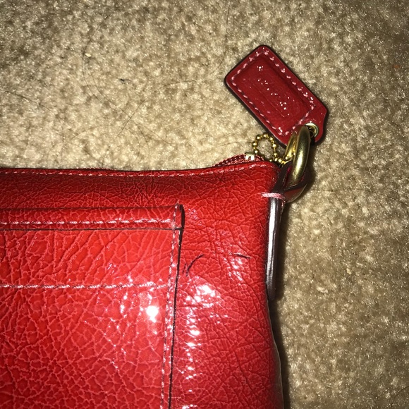 NWOT coach red wristlet - Picture 2 of 4